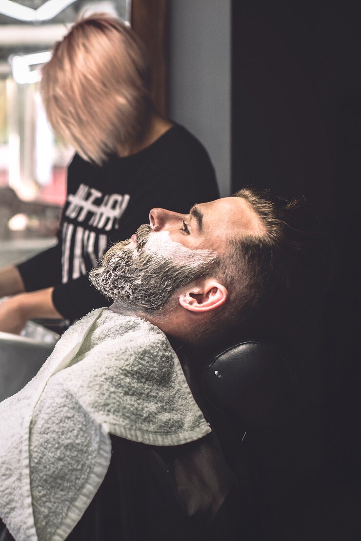 man with foam face barbershop 23 2147737009